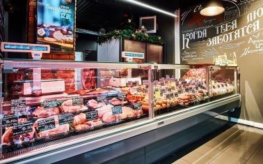 Магазин мясных и колбасных изделий с известным брендом