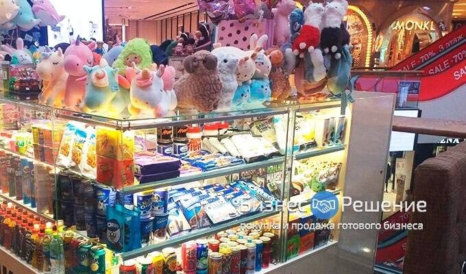 Точка продаж сладостей из Европы и мягких игрушек