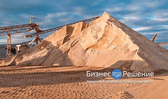 Карьер по добыче натурального песка в Московской области