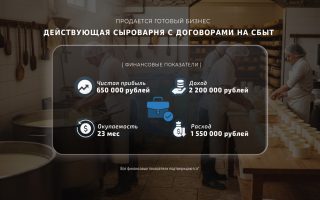 Действующая сыроварня с договорами на сбыт