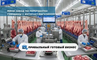 Мини-завод по переработке говядины с интернет-магазином