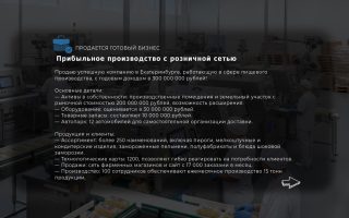 Прибыльное производство с розничной сетью