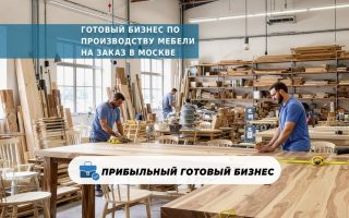 Готовый бизнес по производству мебели на заказ в Москве