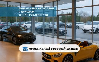 Прибыльный автосалон с доходом 20 млн рублей в год