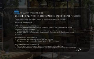 Эко-кафе в престижном районе Москвы рядом с метро Мнёвники