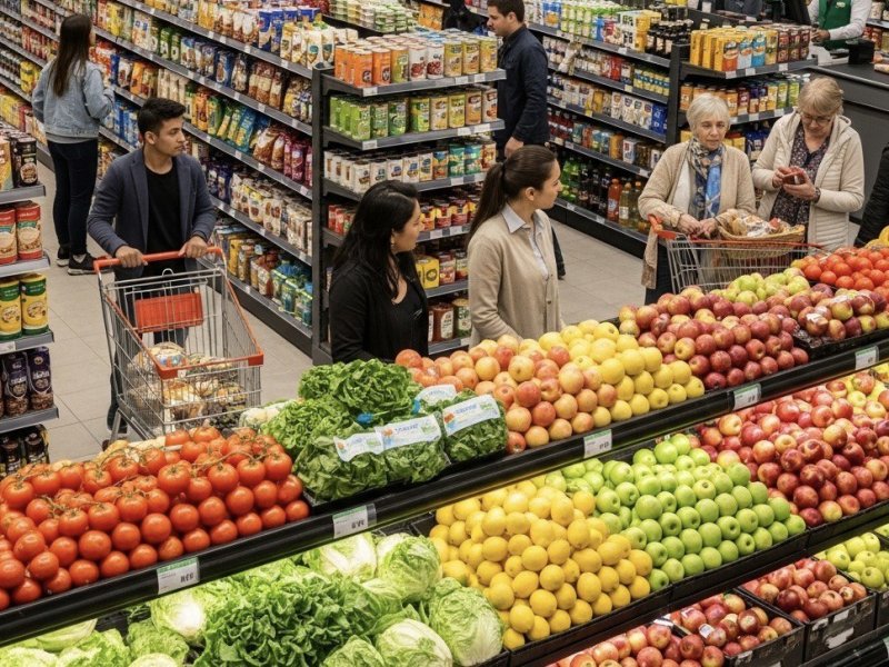 Продуктовый магазин у метро