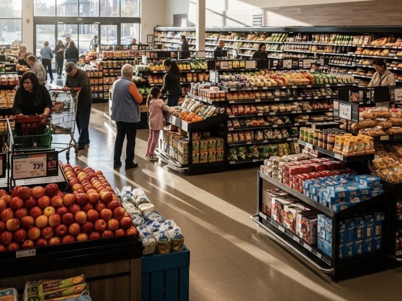 Продуктовый магазин у метро
