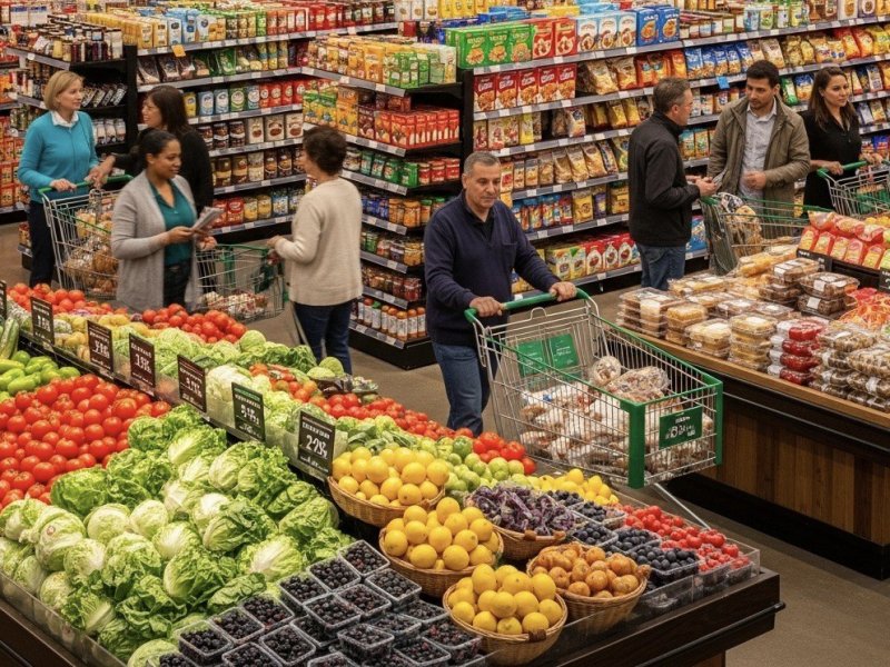 Продуктовый магазин в новом районе