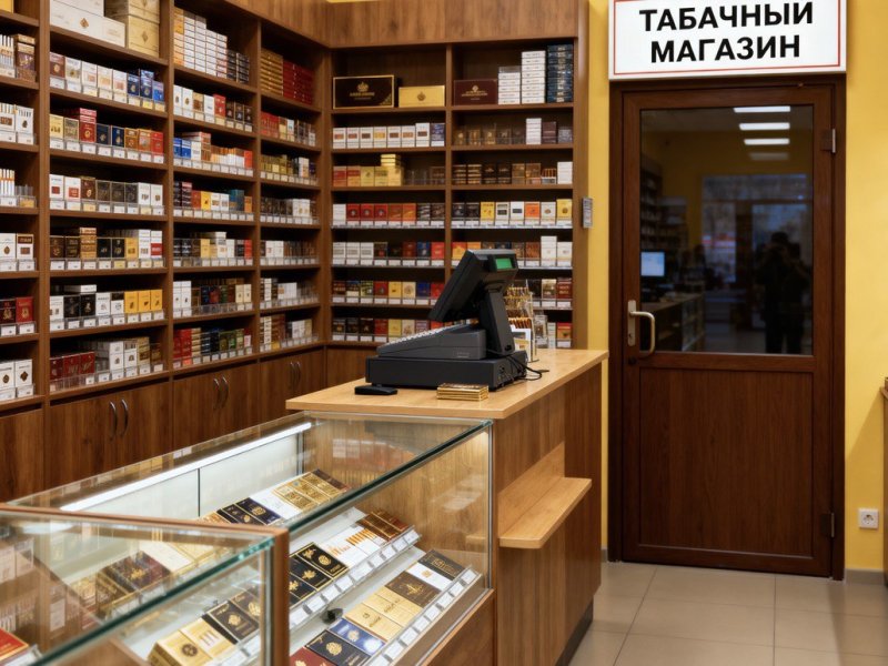 Табачный магазин в высокопроходимом месте у метро