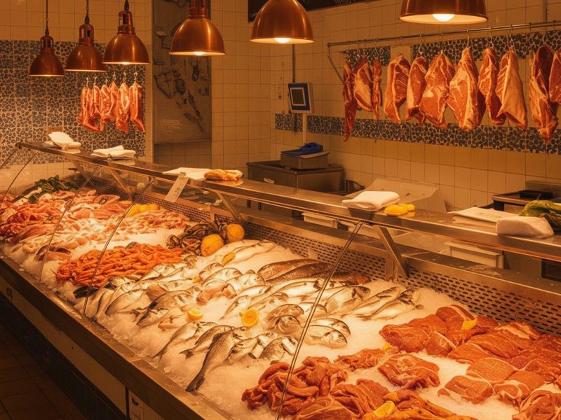 Успешный магазин мяса и рыбы в Москве