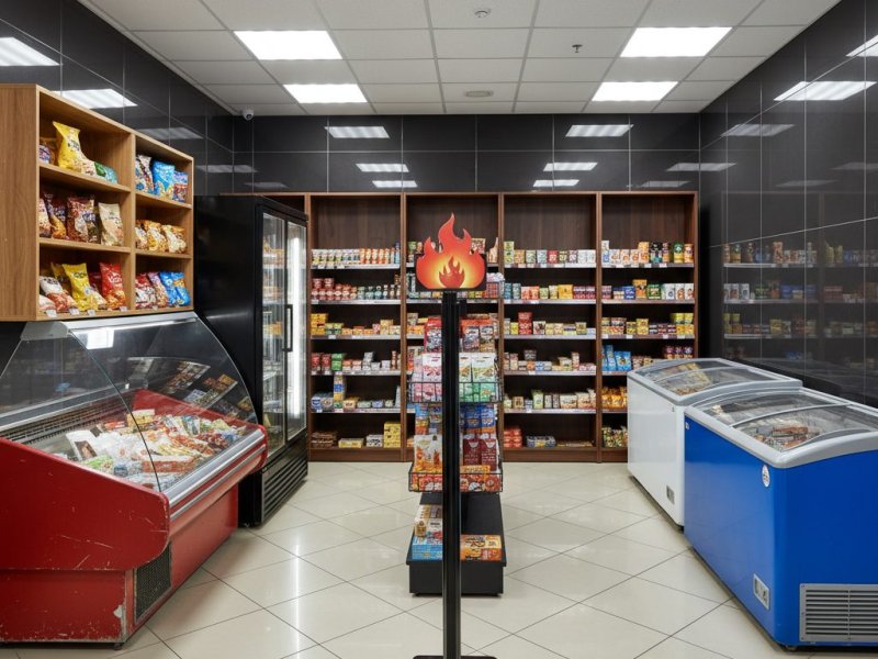 Успешный продуктовый магазин с постоянными клиентами