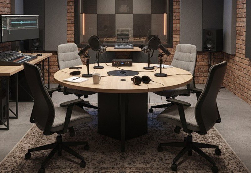 Подкаст студии в престижных районах Москвы