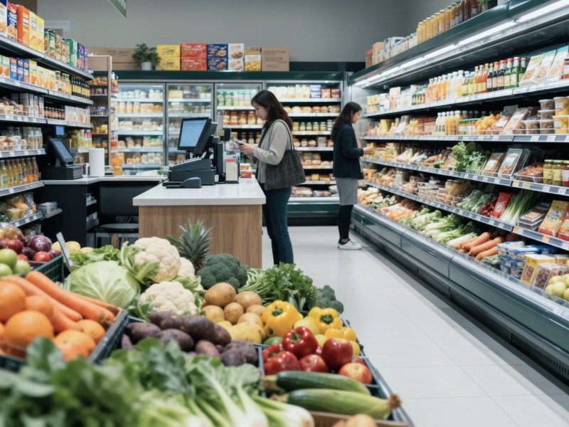 Успешный продуктовый магазин с постоянными клиентами