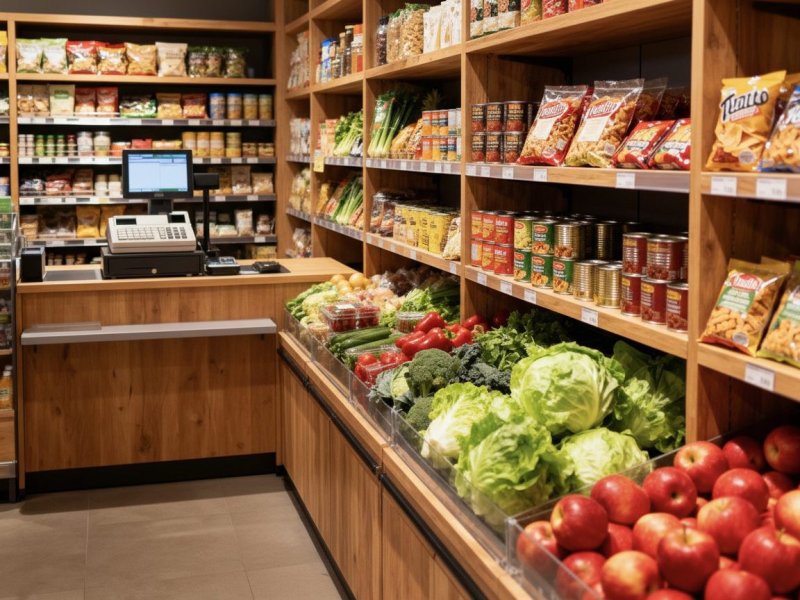 Успешный продуктовый магазин с постоянными клиентами