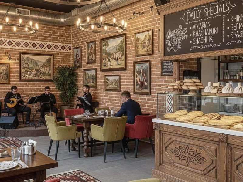 Успешное кафе грузинской кухни в центре Москвы