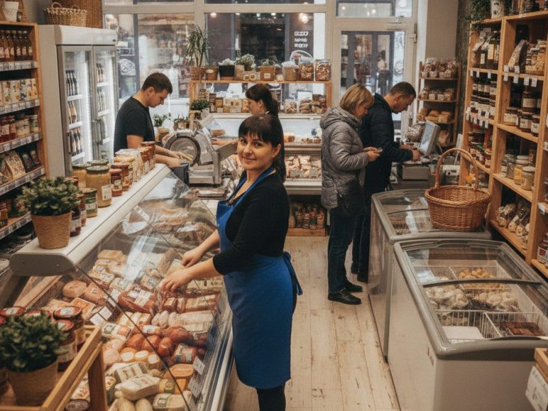 Магазин белорусских продуктов. Прибыль 70к