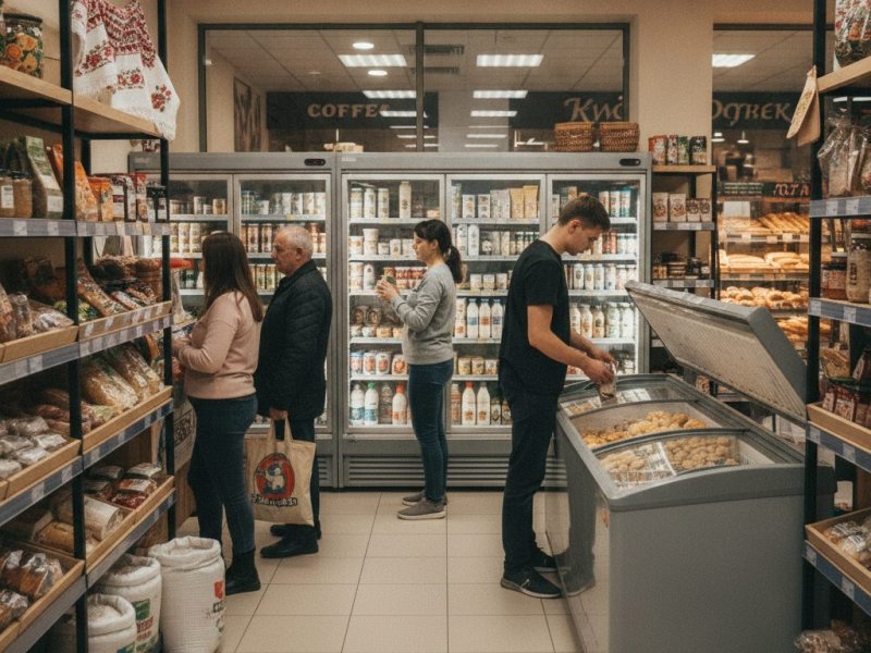 Магазин белорусских продуктов. Прибыль 70к