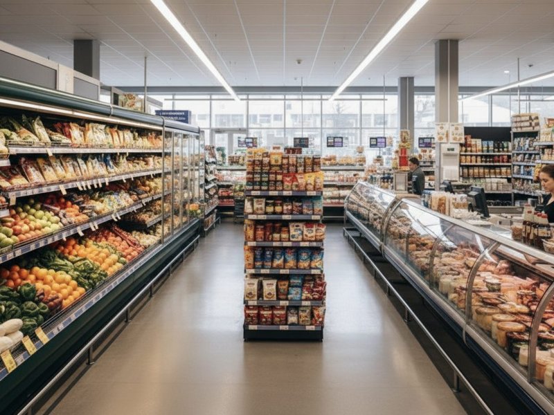 Успешный магазин продуктов в центре Москвы