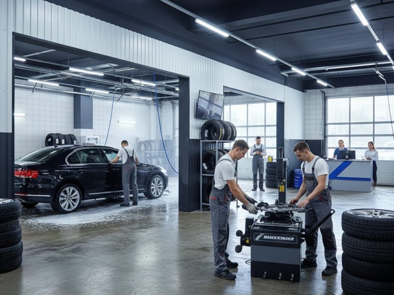 Автомойка с шиномонтажом Прибыль 900к