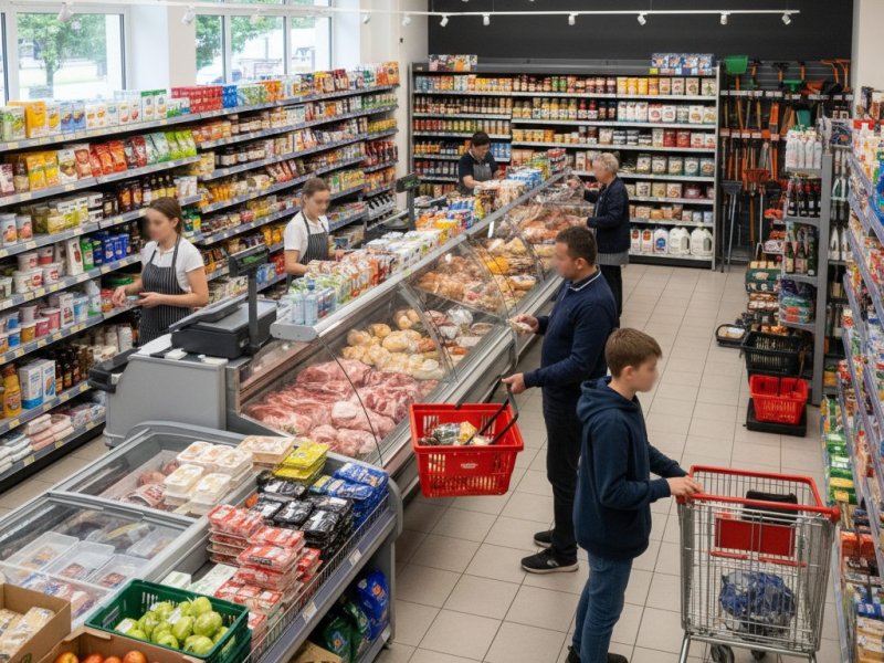 Продуктовый магазин. Прибыль 370к