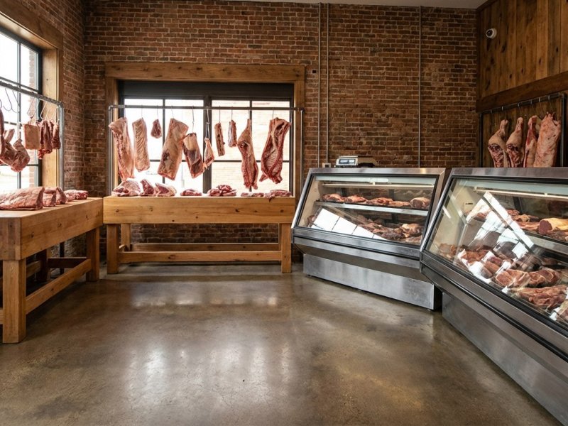 Мясная лавка с халяльной продукцией рядом с метро