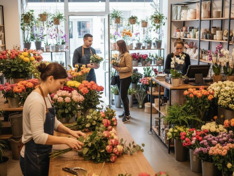 Прибыльный цветочный магазин с постоянной клиентской базой