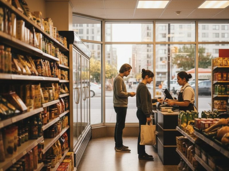 Успешный продуктовый магазин с высокой проходимостью