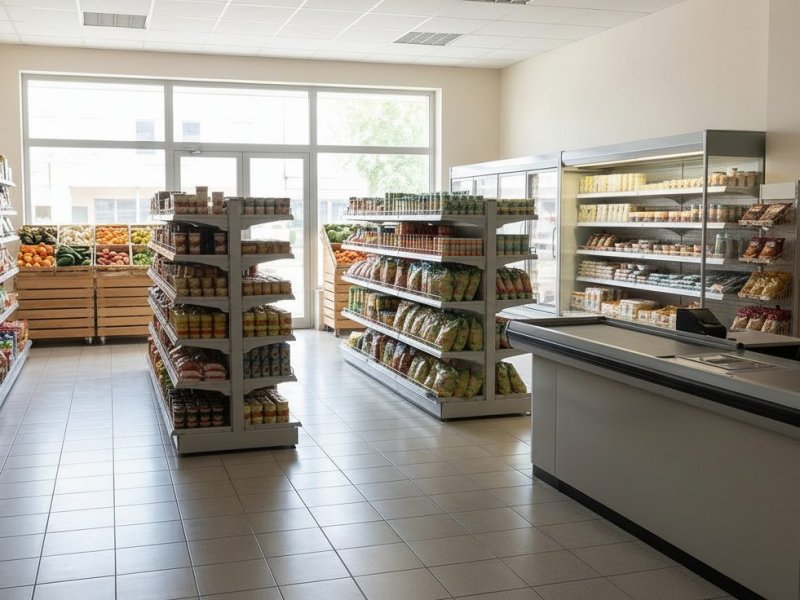 Стабильный продуктовый магазин с постоянным потоком клиентов