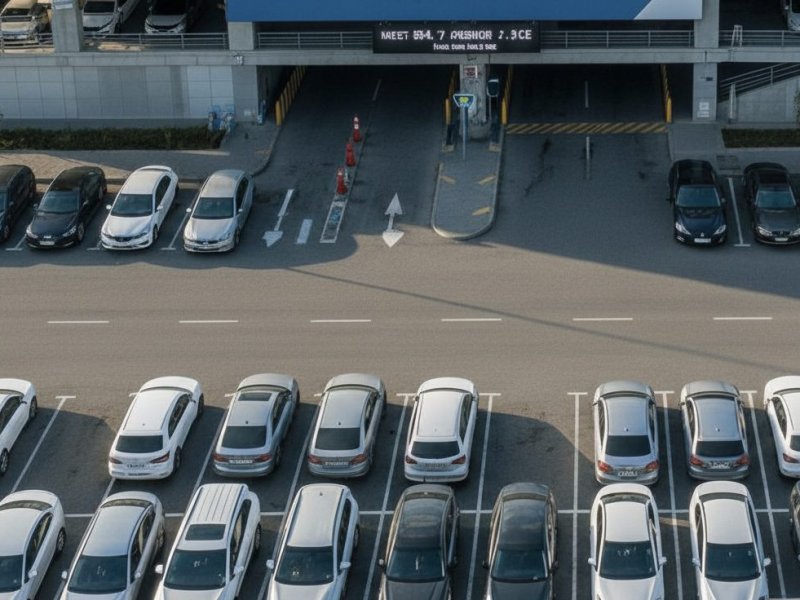 Успешная автостоянка рядом с аэропортом