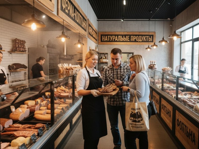 Ферма-коптильня с широким ассортиментом продукции