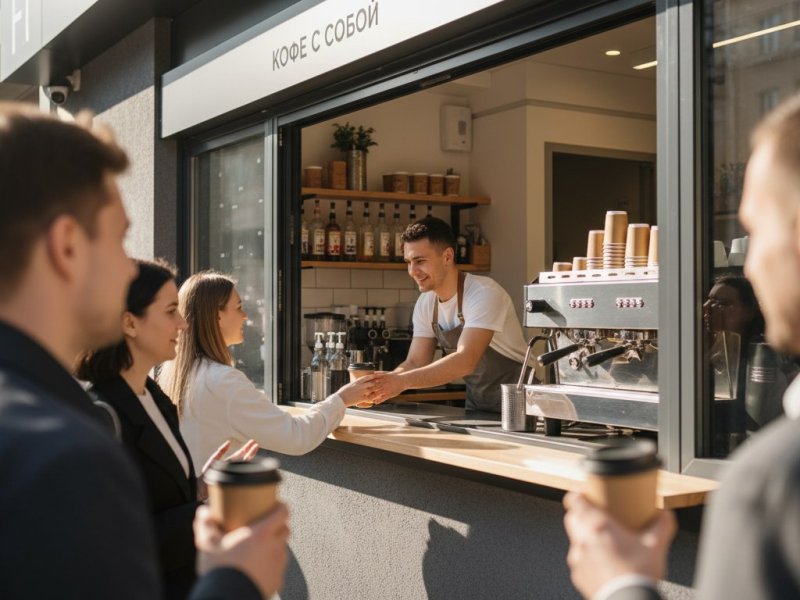 Успешная кофейня рядом с метро
