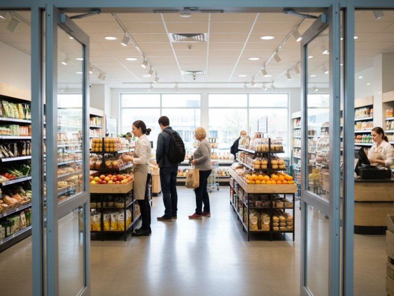 Продуктовый магазин с постоянными покупателями