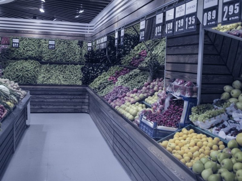 Успешная лавка овощей и фруктов с постоянными клиентами