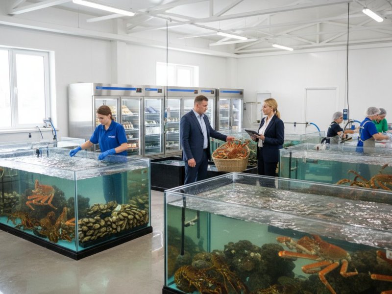 Комплекс по хранению и переработке морепродуктов. Прибыль 430к