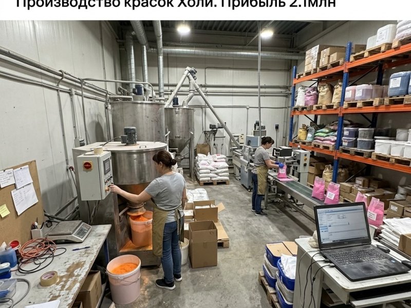 Готовый бизнес производство красок Холи