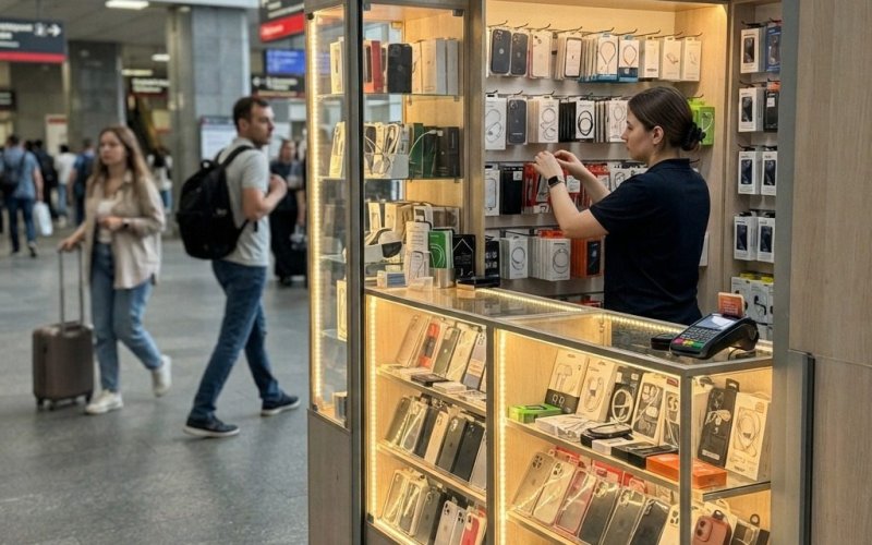Сеть точек по продаже мобильных аксессуаров в Москве с прибылью 500 тыс. в мес