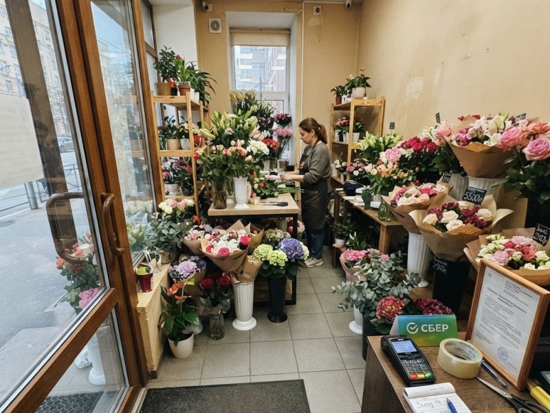 Цветочный магазин с окупаемостью 14 мес.