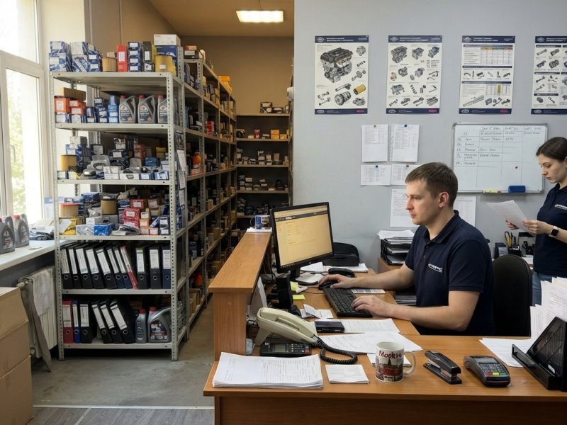 Магазин автозапчастей и СТО в Тихорецке в отдельно стоящем здании