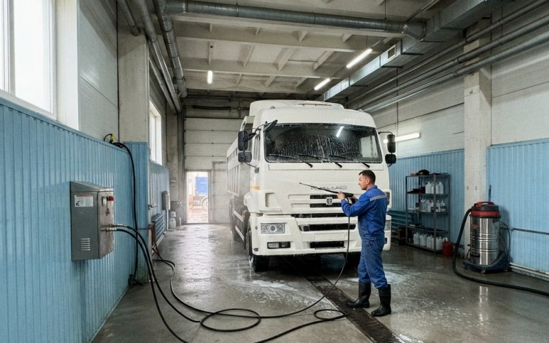 Грузовая автомойка с автосервисом в Балашихе с прибылью 200 тыс. в мес