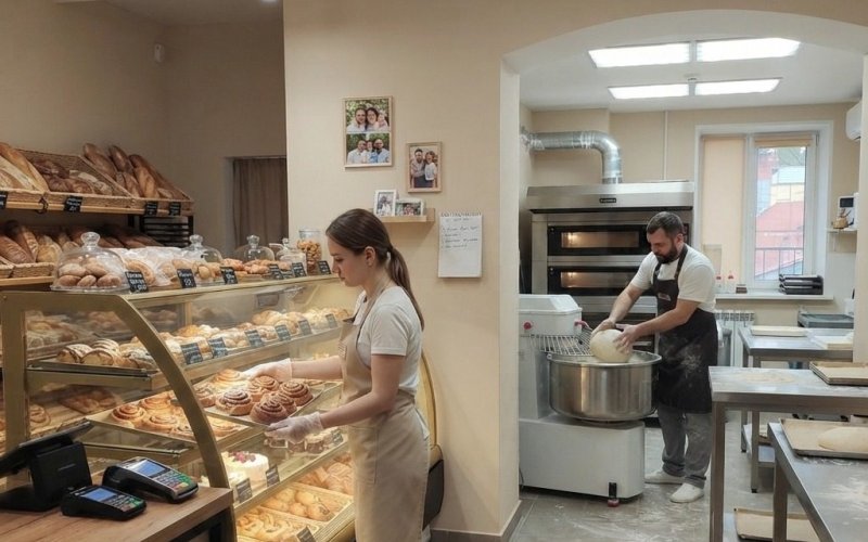Пекарня полного цикла в Химках с прибылью 450 тыс в мес